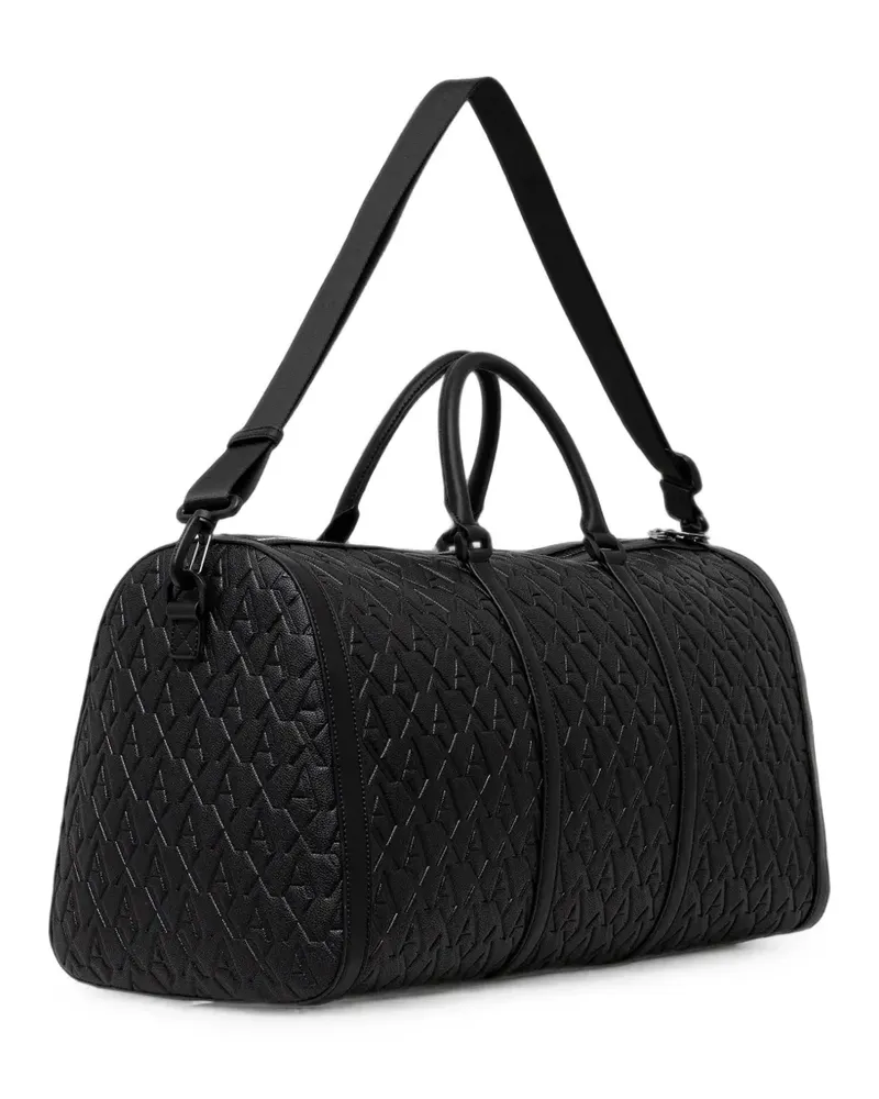 Armani Exchange Reisetasche mit Logo - Schwarz Schwarz