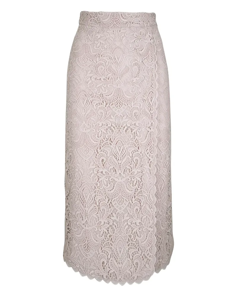 Etro Midirock aus Spitze - Rosa Rosa