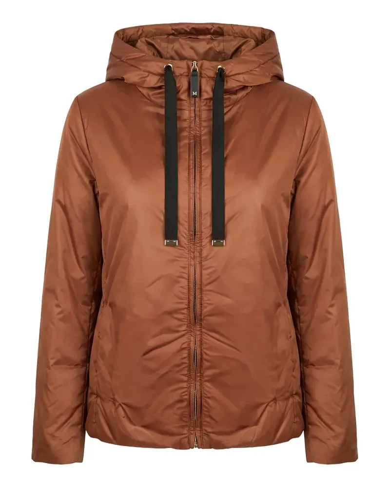 Max Mara Kapuzenjacke mit Kordelzug - Braun Braun