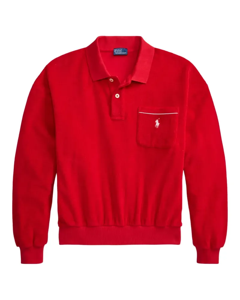 Ralph Lauren Langärmeliges Poloshirt - Rot Rot