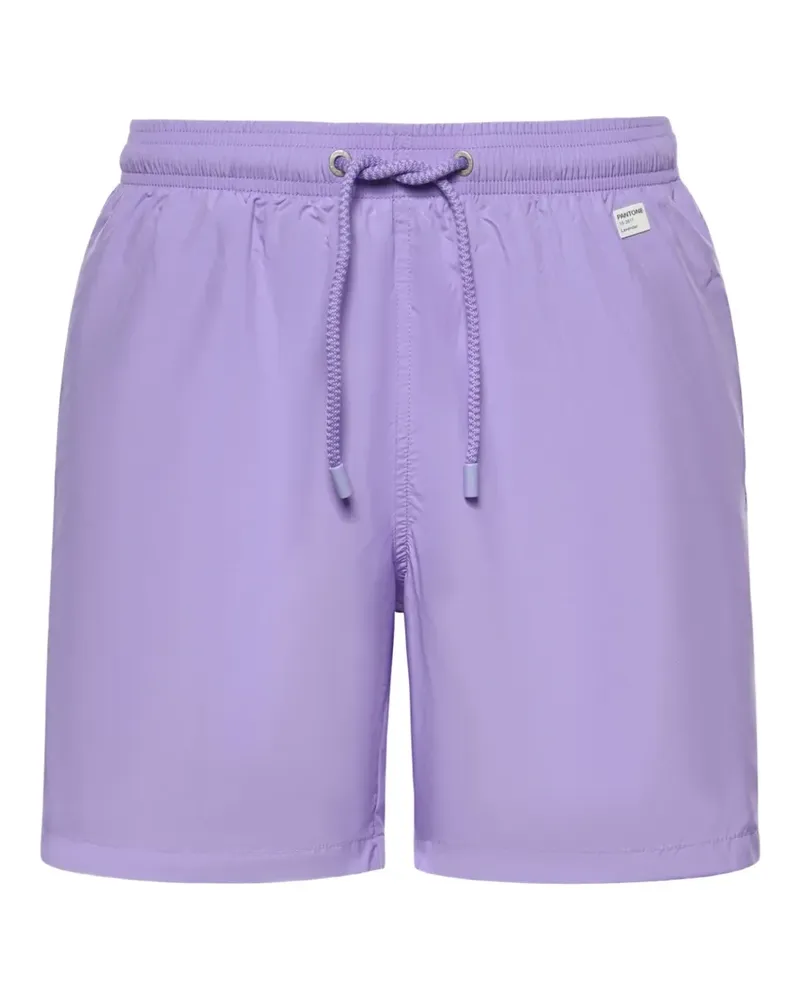 MC2 Saint Barth logo-patch drawstring swim shorts - Violett Violett