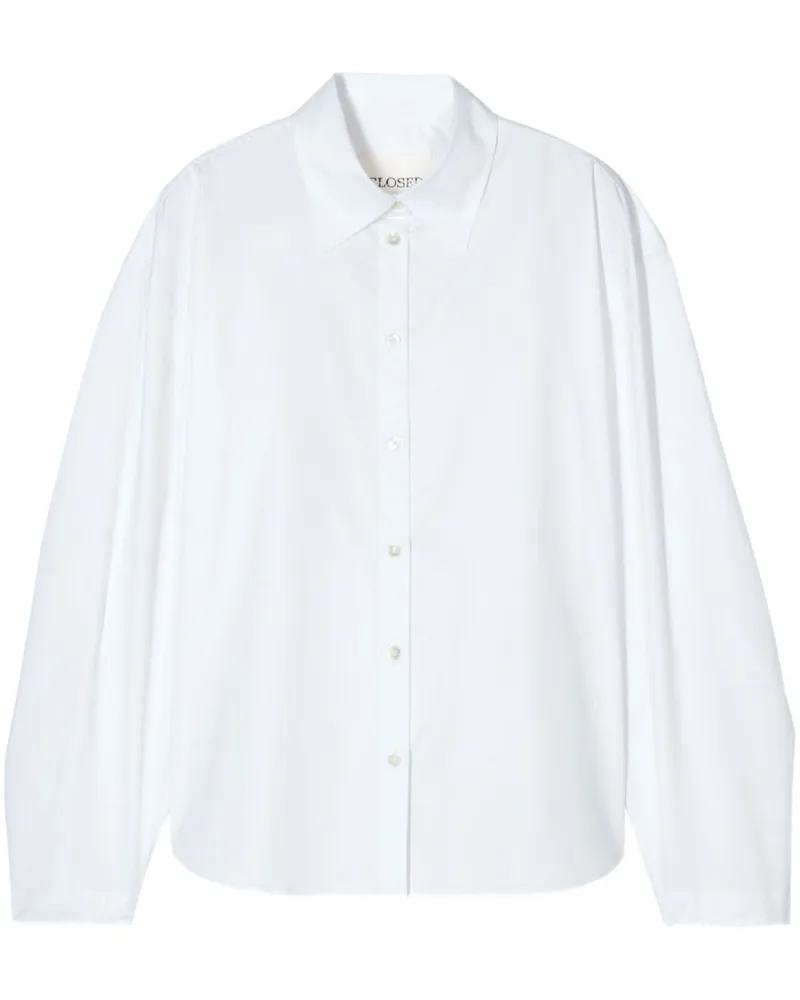 Closed Hemd mit Faltenärmeln - Weiß Weiß