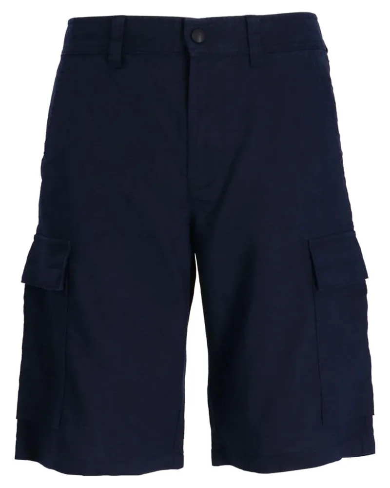 HUGO BOSS Gerade Cargo-Shorts aus Leinen - Blau Blau