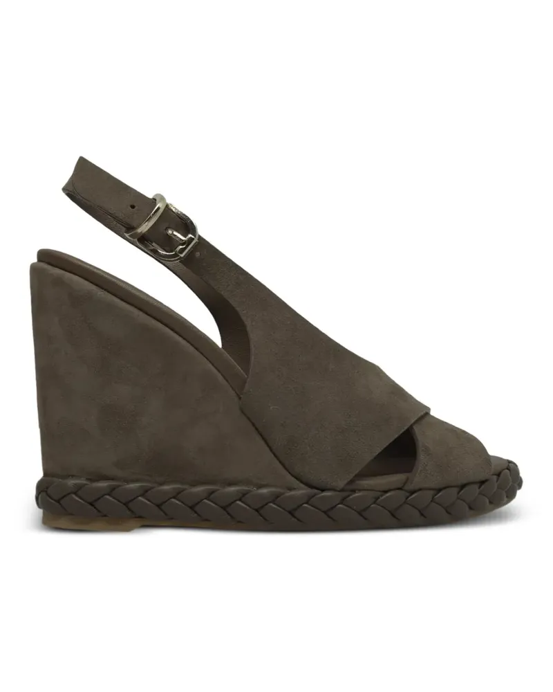 Castañer braided wedge-heel sandals - Braun Braun