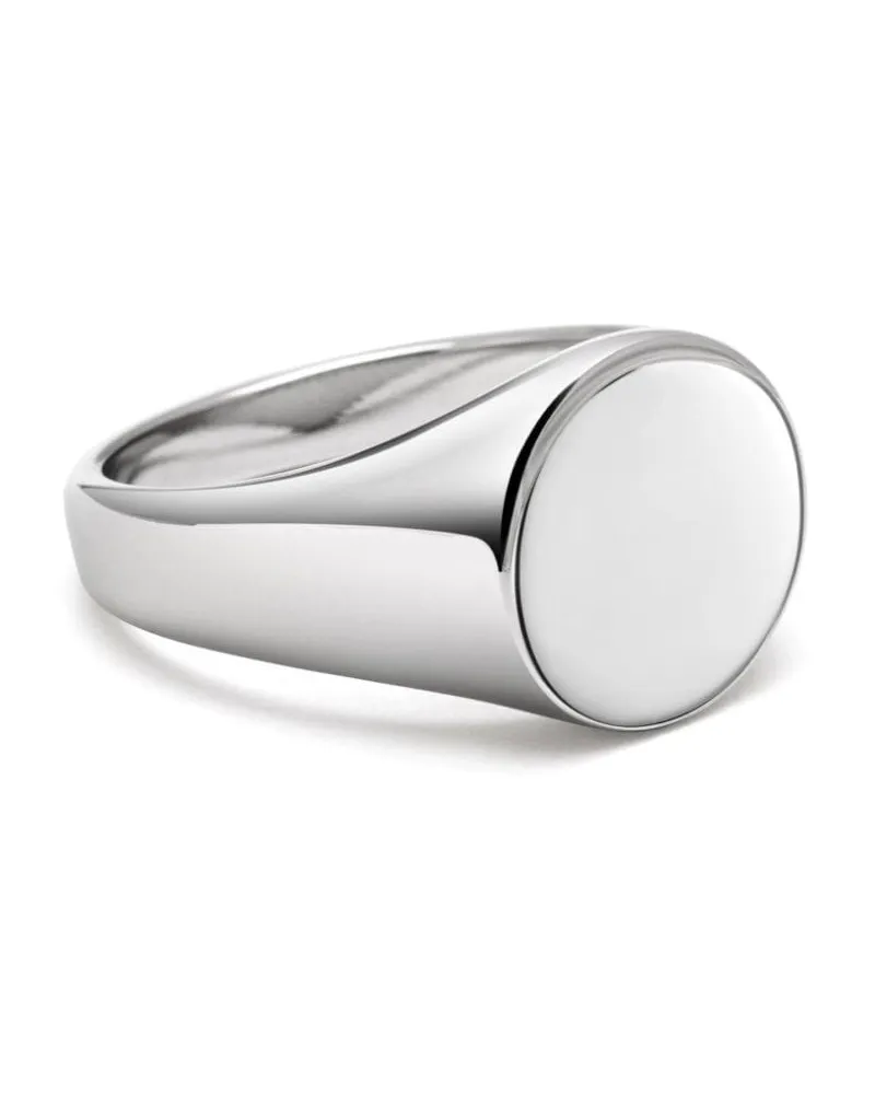 Nialaya Klassischer Siegelring - Silber Silber