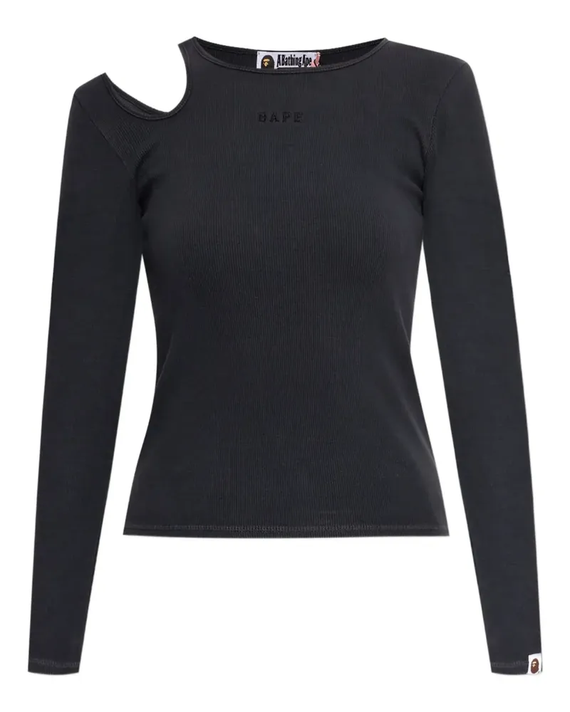 BAPE Klassisches Langarmshirt - Schwarz Schwarz