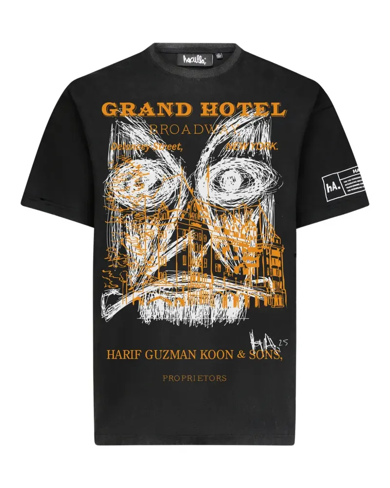 Haculla T-Shirt mit grafischem Print - Schwarz Schwarz