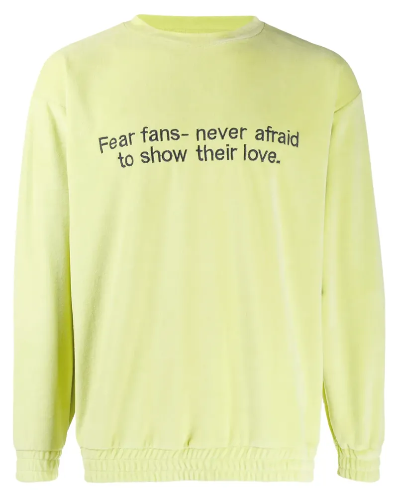 PAURA Pullover mit Slogan - Grün Grün