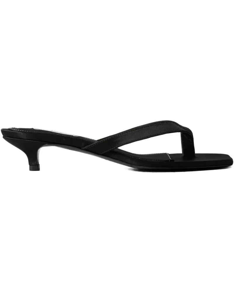 Totême Sandalen aus Satin - Schwarz Schwarz