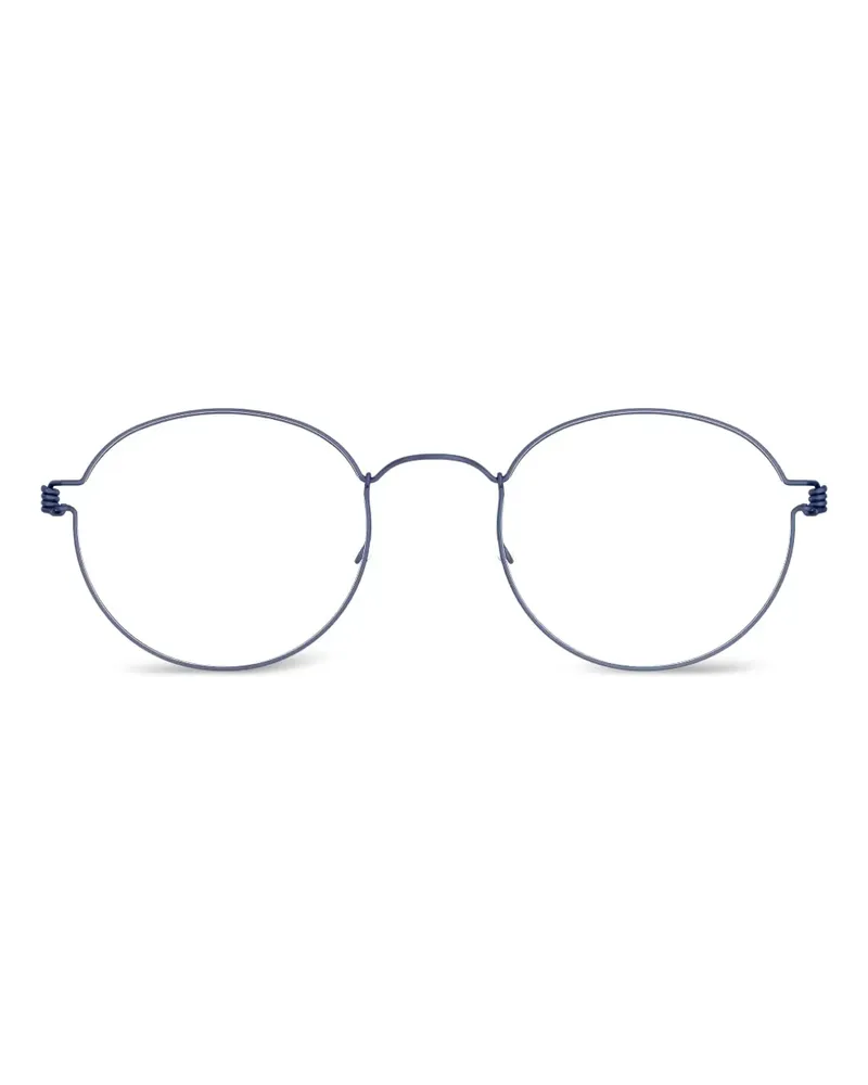 Lindberg Brille mit rundem Gestell - Blau Blau