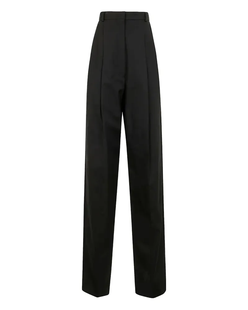 SPORTMAX High-Waist-Hosen - Schwarz Schwarz