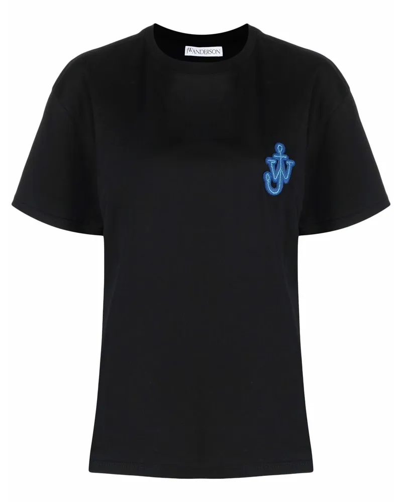 J.W.Anderson T-Shirt mit Anker-Logo Schwarz