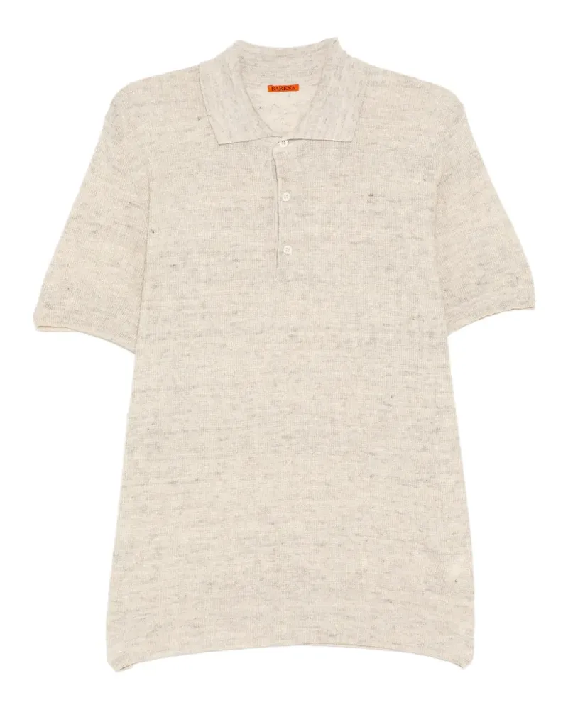 BARENA button polo shirt - Nude Nude