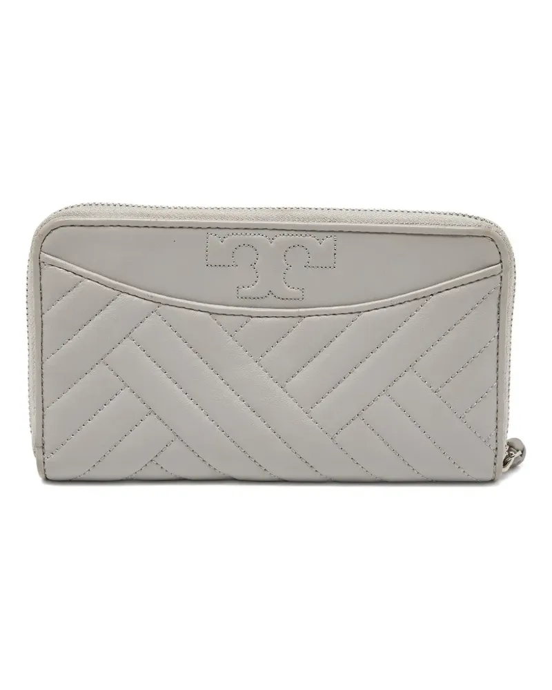 Tory Burch Alexa quilted wallet - Grau Grau