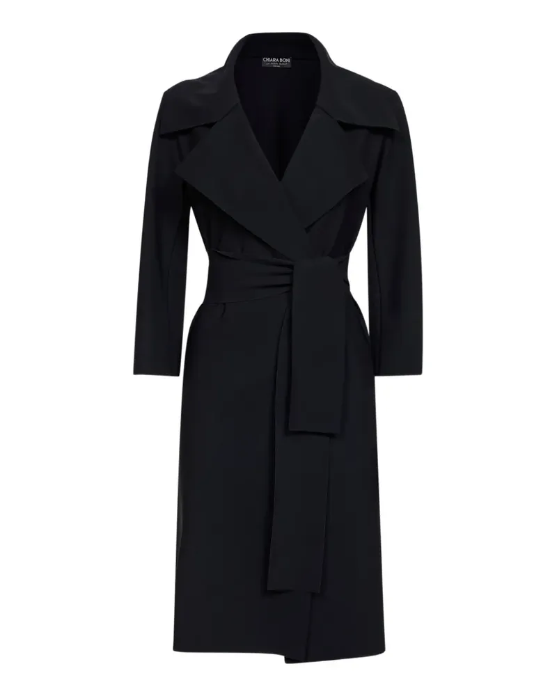 Chiara Boni belted trench coat - Blau Blau