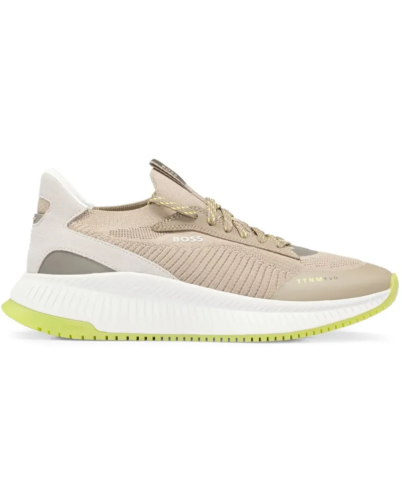 HUGO BOSS Gestrickte TTNM EVO Sneakers - Nude Nude