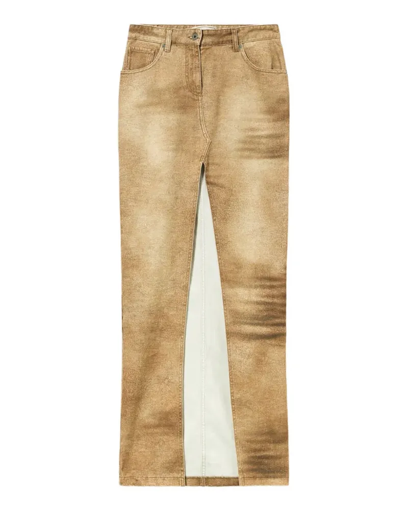 Blumarine Rock mit Print - Nude Nude