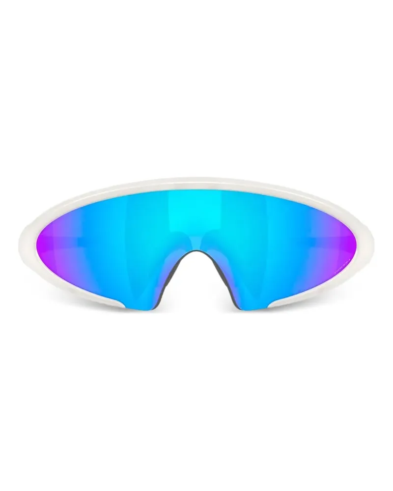 Oakley Ellipse Sonnenbrille mit geometrischem Gestell - Weiß Weiß