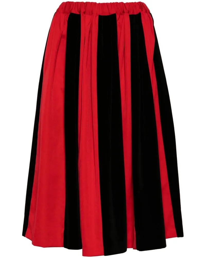 Comme des Garçons Zweifarbiger Rock - Rot Rot