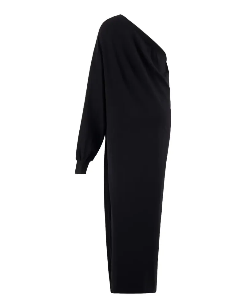 Balenciaga Asymmetrisches Wickelkleid - Schwarz Schwarz