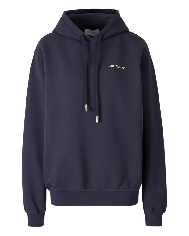 OFF-WHITE Hoodie mit Logo - Blau Blau