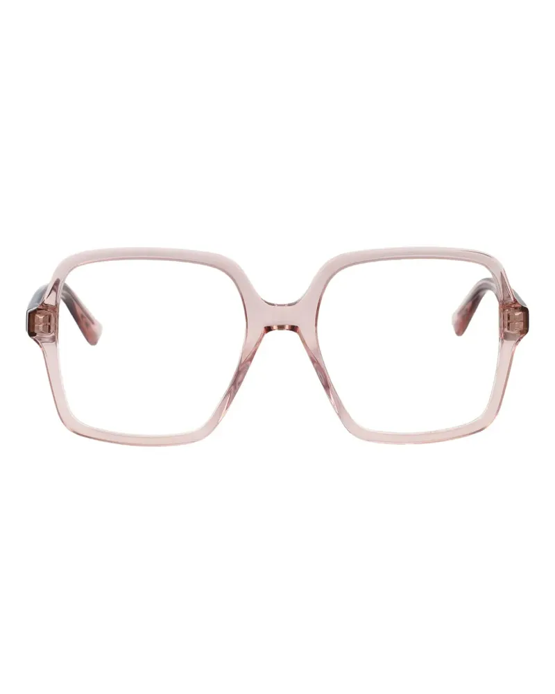 Alexander McQueen Brille mit eckigem Gestell - Rosa Rosa
