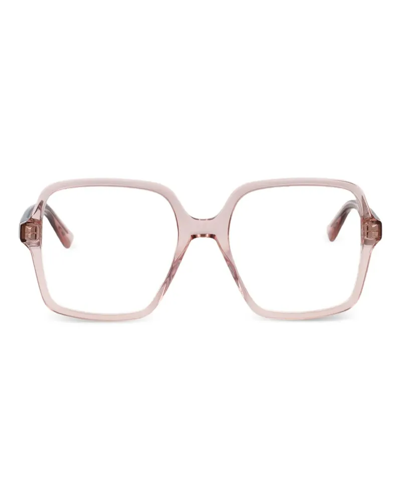 Alexander McQueen Brille mit eckigem Gestell - Rosa Rosa