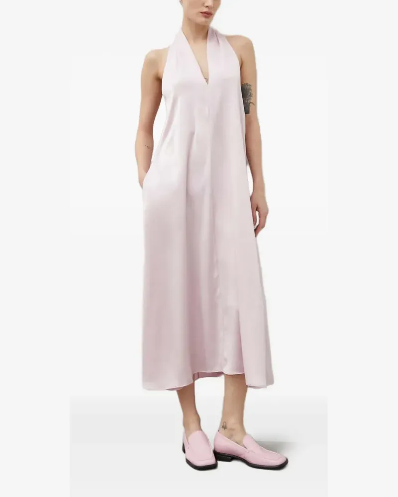 Samsøe & Samsøe Sacille Midikleid mit Neckholder - Rosa Rosa