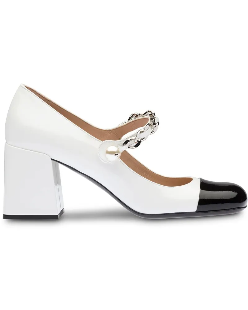 Miu Miu Klassische Mary-Janes - Weiß Weiß