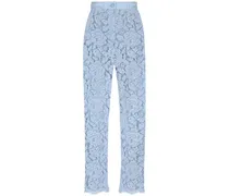 Bestickte Spitzenhose - Blau