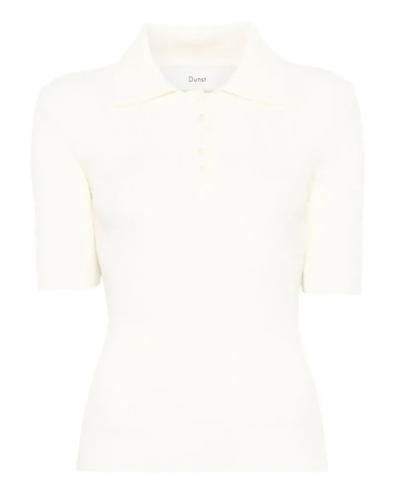Dunst Poloshirt aus geripptem Strick - Nude Nude