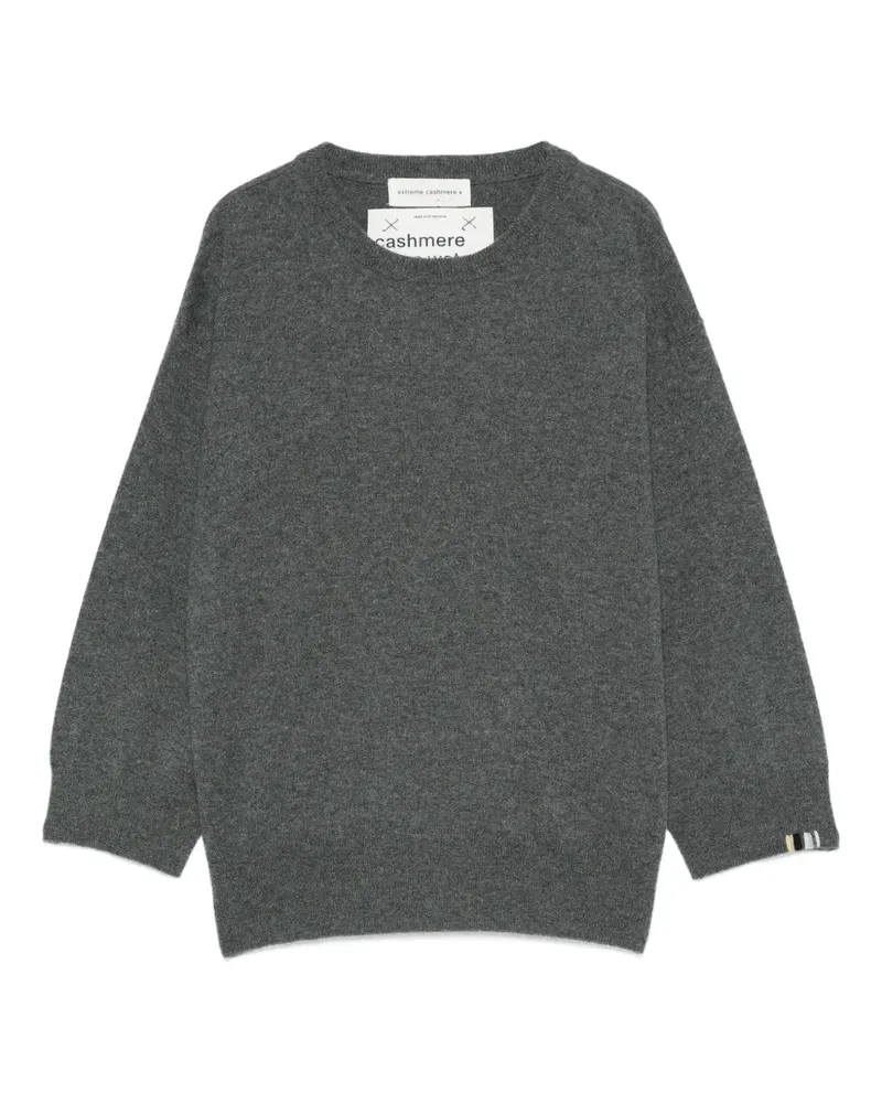 extreme cashmere Klassischer Kaschmirpullover - Grau Grau