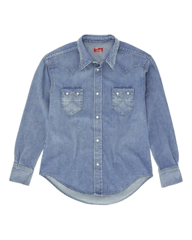 Fortela Redford denim shirt - Blau Blau