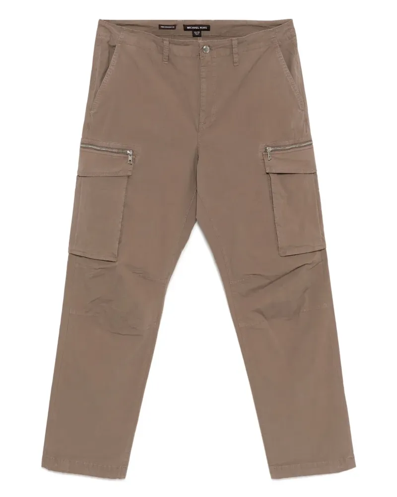 Michael Kors Cargohose aus Popeline - Braun Braun