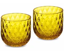 Zwei Murano-Gläser - Gelb
