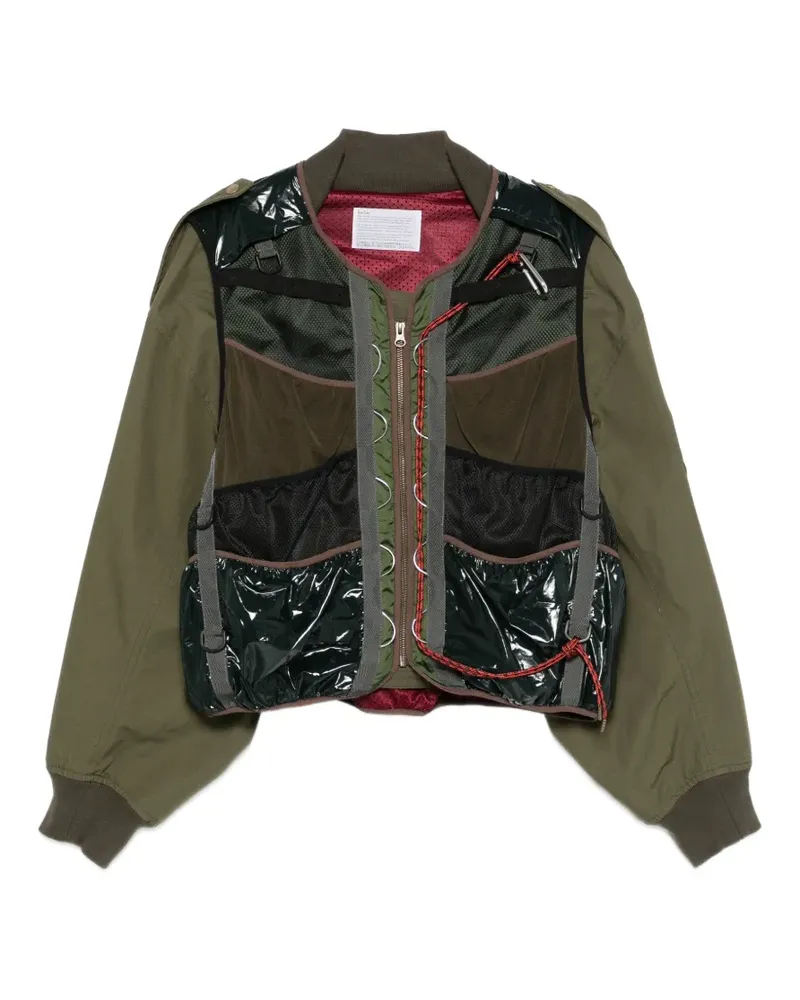 kolor zip-up jacket - Grün Grün