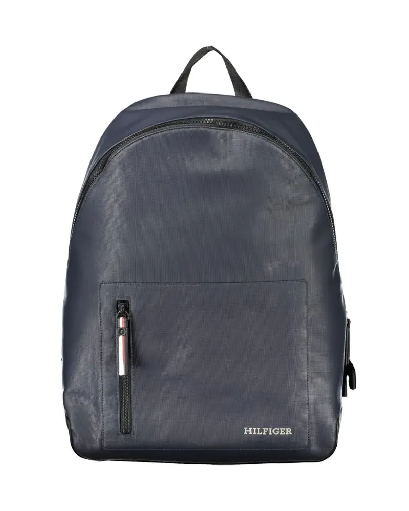 Tommy Hilfiger logo-lettering laptop backpack - Blau Blau