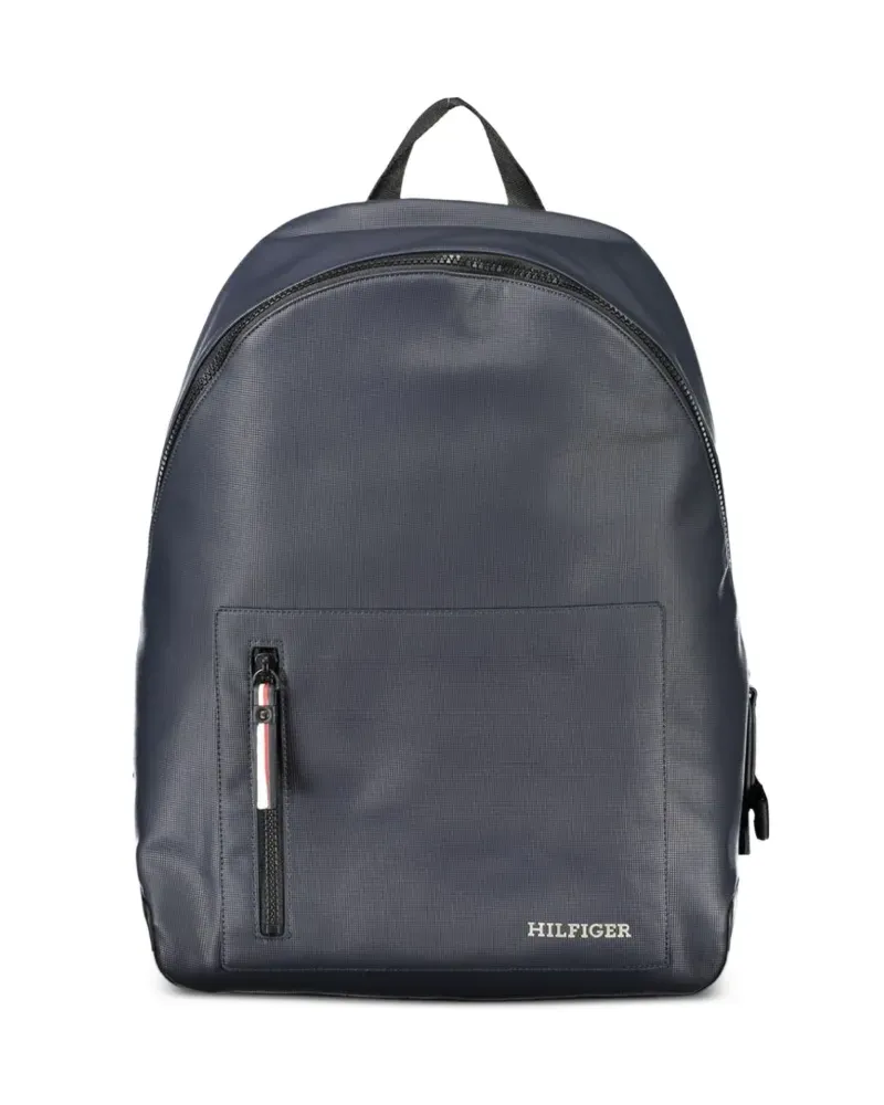 Tommy Hilfiger logo-lettering laptop backpack - Blau Blau