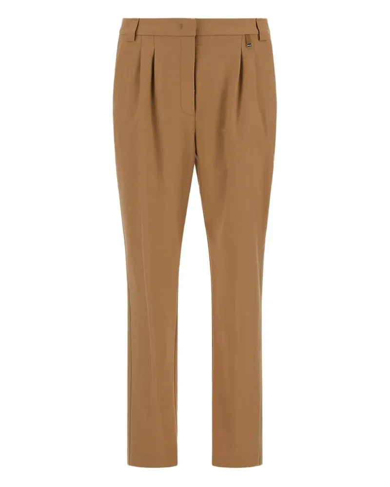 Herno Hose mit Falten - Braun Braun