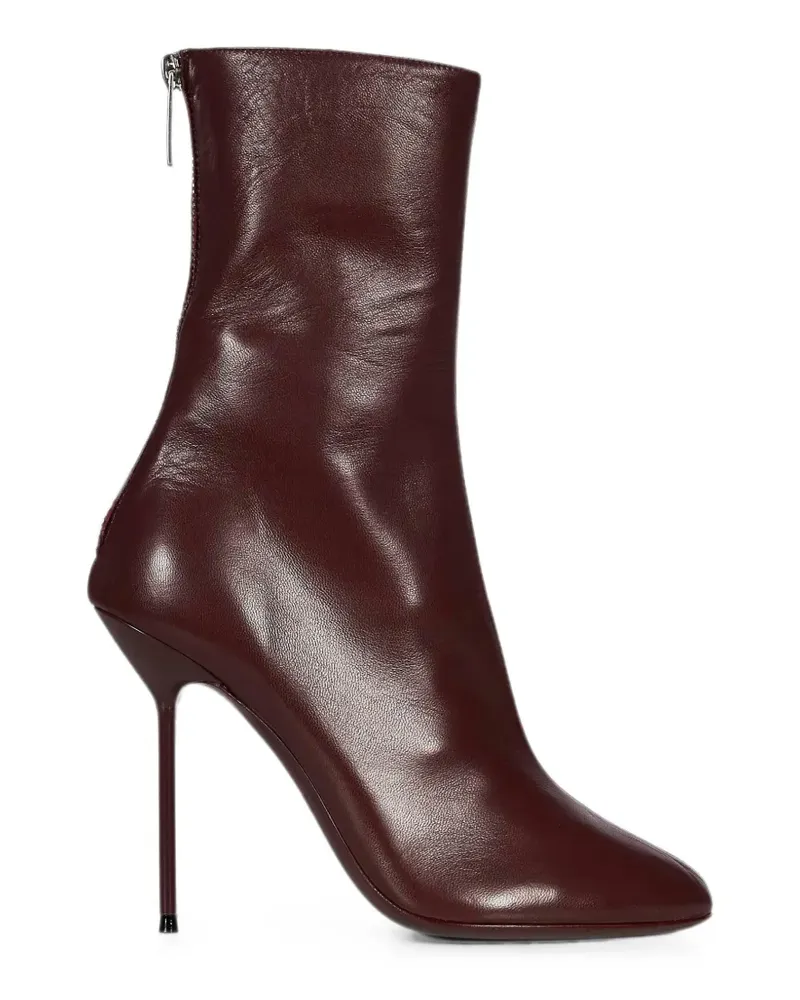 Paris Texas stiletto-heel zip-fastening ankle boots - Rot Rot