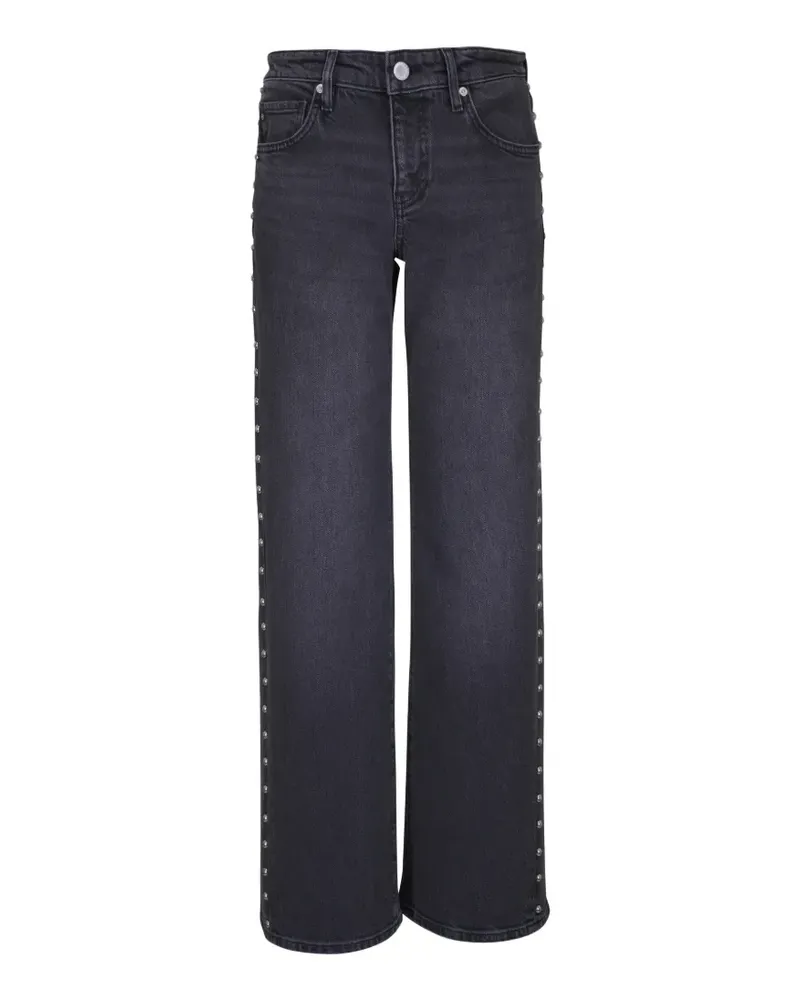 Adriano Goldschmied Adria studded faded jeans - Schwarz Schwarz