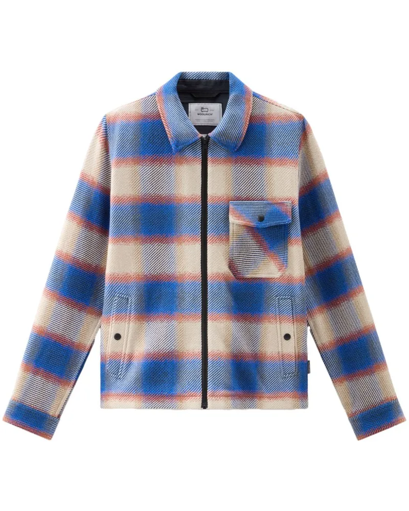 Woolrich Karierte Timber Hemdjacke - Blau Blau