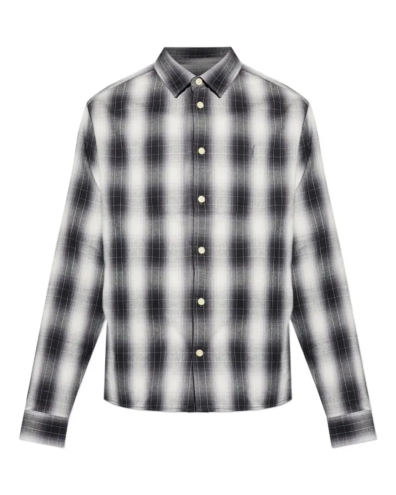 AllSaints Kariertes Holborn Hemd - Schwarz Schwarz