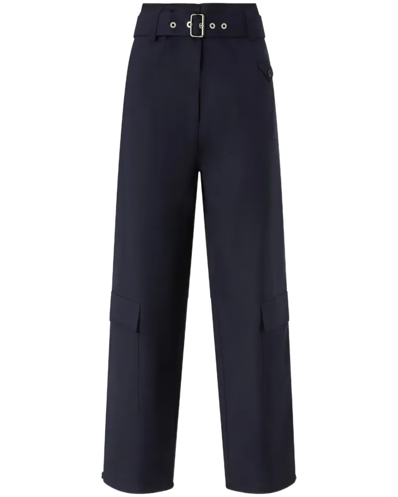 Pinko Gerade Hose mit Gürtel - Blau Blau