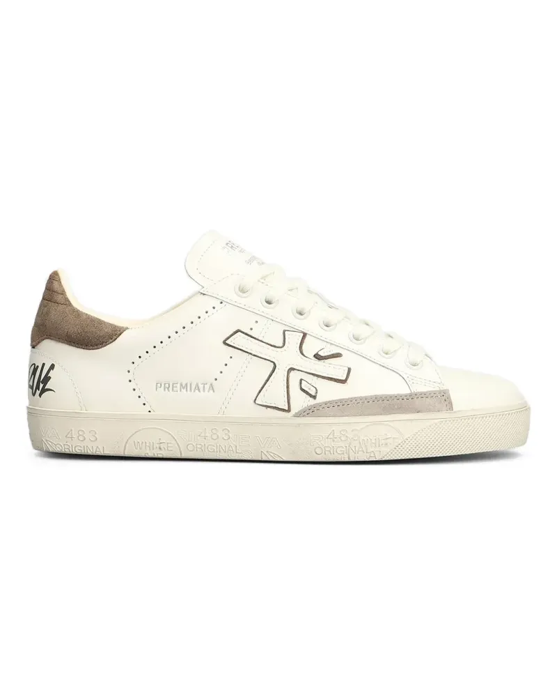 Premiata Steven Sneakers mit Logo-Patch - Nude Nude
