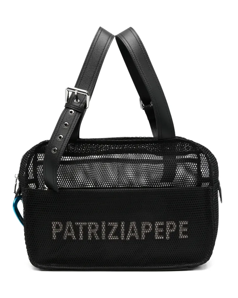 Patrizia Pepe mesh shoulder bag - Schwarz Schwarz