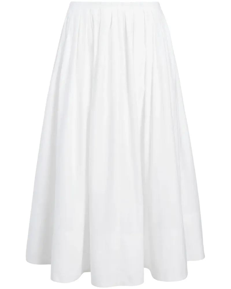 Proenza Schouler Austin Midikleid - Weiß Weiß