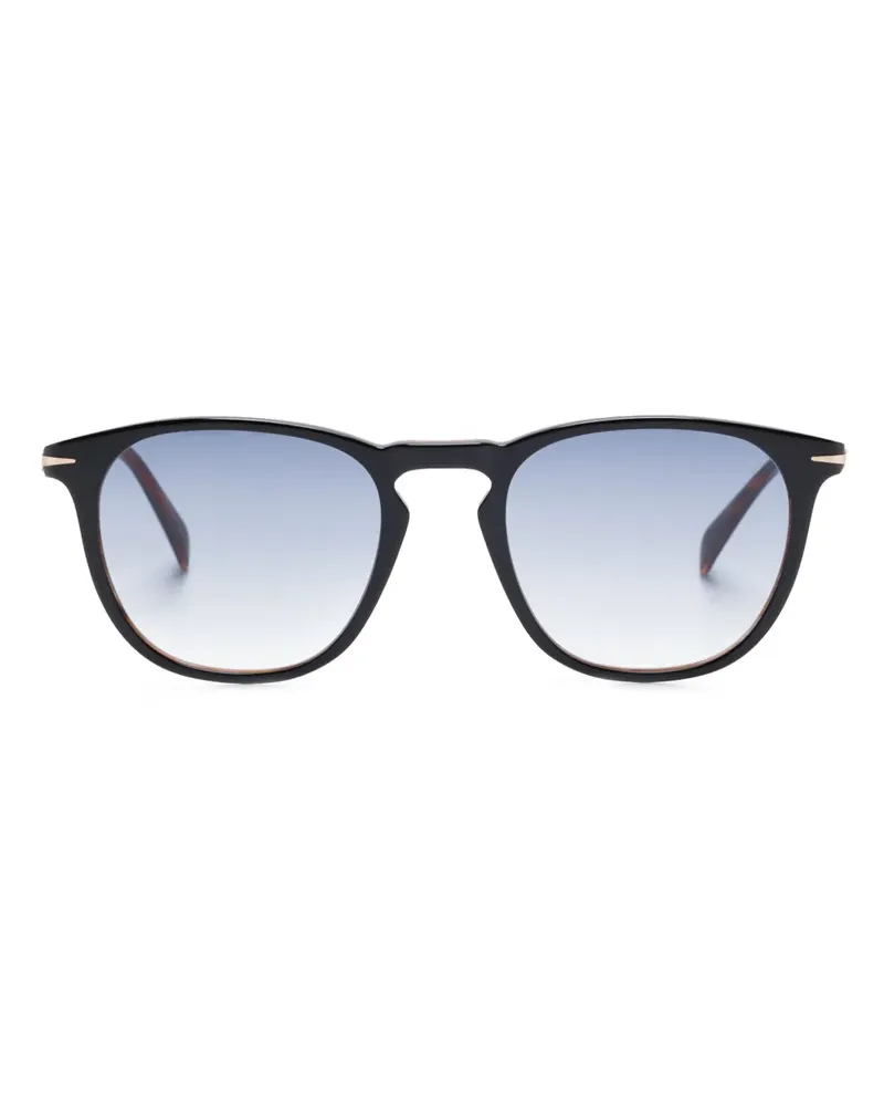 EYEWEAR by DAVID BECKHAM Sonnenbrille mit rundem Gestell - Schwarz Schwarz