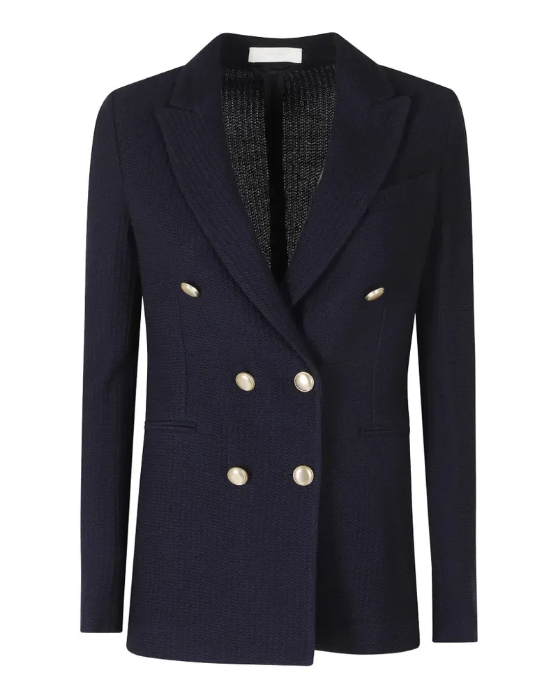 CIRCOLO 1901 double-breasted textured-finish blazer - Blau Blau