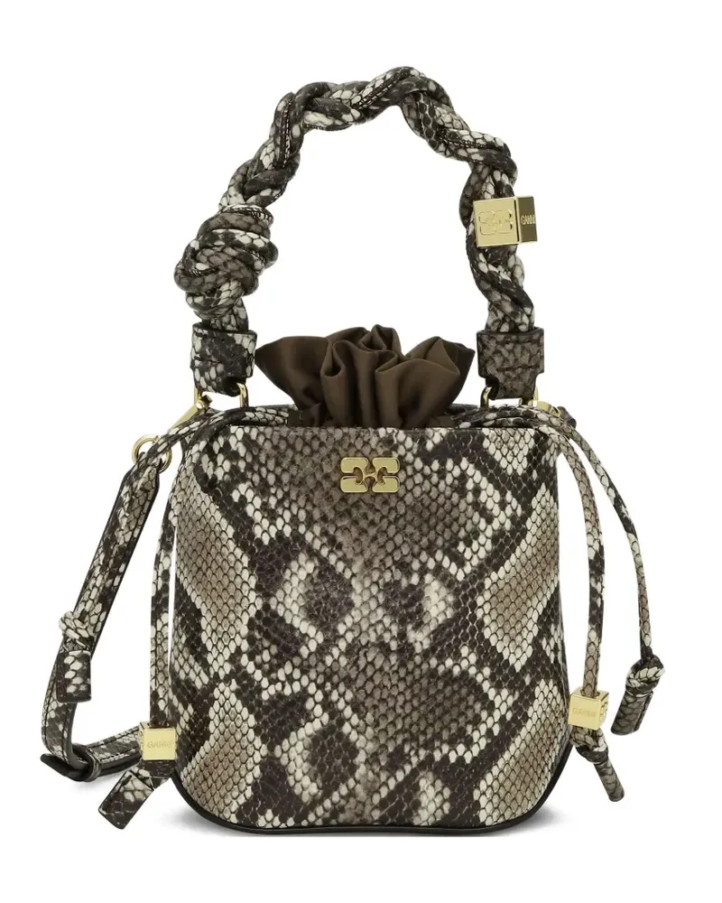 Ganni Mini Bou Beuteltasche - Nude Nude